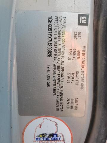 Photo 10 from auction – 2007 CADILLAC DTS with VIN 1G6KD57YX7U203828