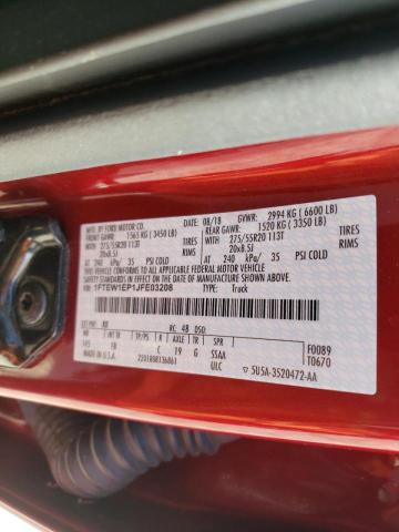 Photo 10 from auction – 2018 FORD F150 SUPER with VIN 1FTEW1EP1JFE03208
