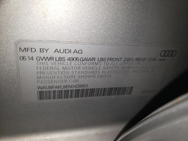 Photo 10 from auction – 2014 AUDI A4 PREMIUM with VIN WAUBFAFL9EN043953