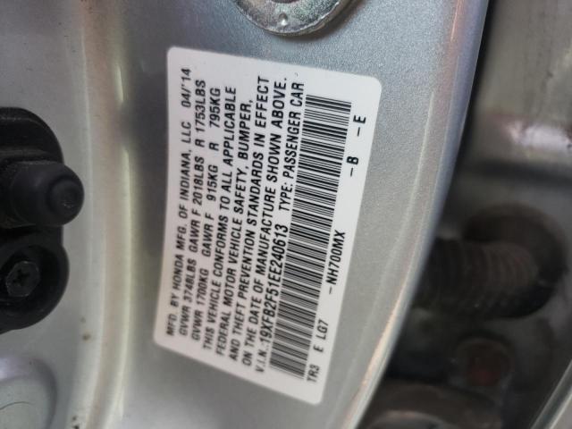 Photo 10 from auction – 2014 HONDA CIVIC LX with VIN 19XFB2F51EE240613
