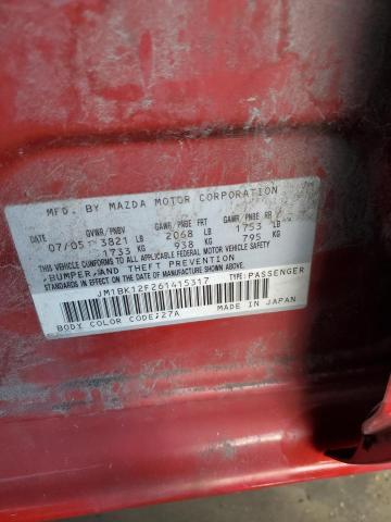 Photo 10 from auction – 2006 MAZDA 3 I with VIN JM1BK12F261415317