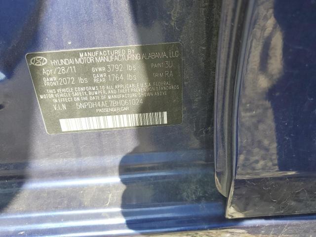 Photo 10 from auction – 2011 HYUNDAI ELANTRA GL with VIN 5NPDH4AE7BH061024