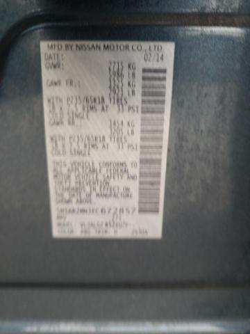 Photo 10 from auction – 2014 NISSAN PATHFINDER with VIN 5N1AR2MN3EC672857
