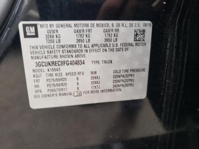 Photo 10 from auction – 2015 CHEVROLET SILVERADO with VIN 3GCUKREC8FG404834
