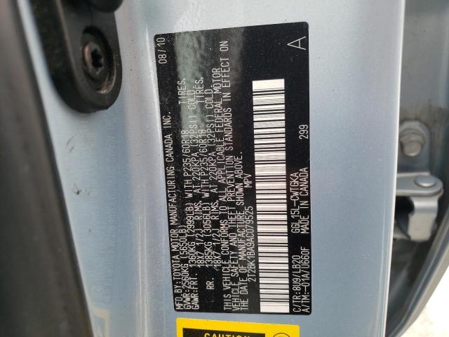 Photo 10 from auction – 2010 LEXUS RX 350 with VIN 2T2BK1BA9AC079525