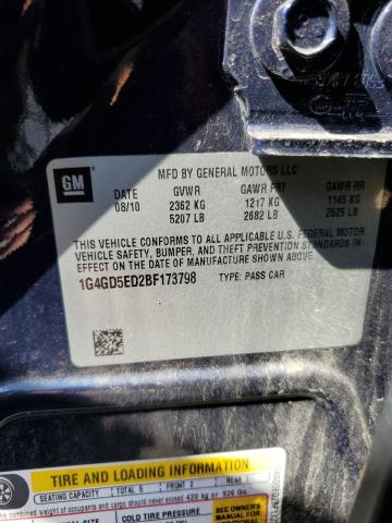 Photo 10 from auction – 2011 BUICK LACROSSE C with VIN 1G4GD5ED2BF173798
