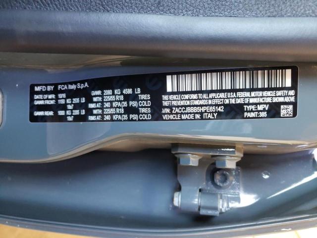 Photo 10 from auction – 2017 JEEP RENEGADE L with VIN ZACCJBBB5HPE65142
