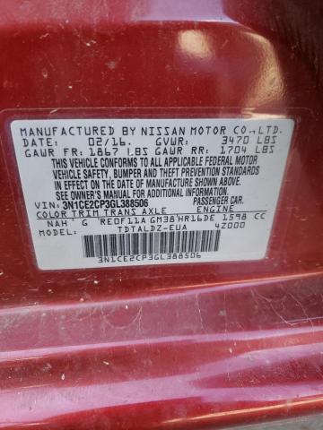 Photo 10 from auction – 2016 NISSAN VERSA NOTE with VIN 3N1CE2CP3GL388506