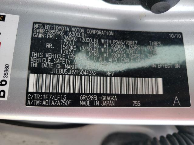 Foto 10 de la subasta – 2011 TOYOTA 4RUNNER SR con VIN JTEBU5JR9B5044362