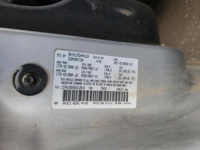 Photo 10 from auction – 2003 DODGE RAM 1500 S with VIN 1D7HU18D03S312810
