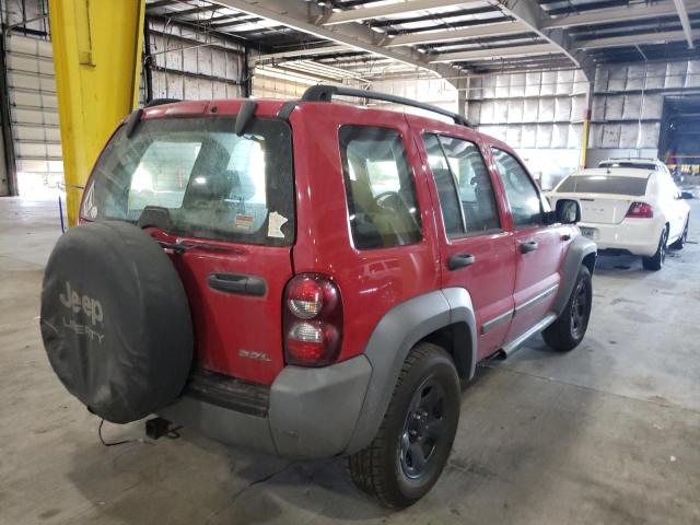 Photo 4 from auction – 2005 JEEP LIBERTY SP with VIN 1J4GL48K75W599514
