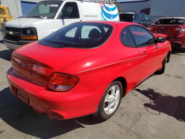 Photo 4 from auction – 2000 HYUNDAI TIBURON with VIN KMHJG25F1YU218358