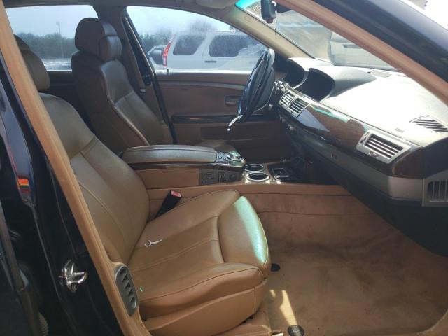 Photo 5 from auction – 2006 BMW 750 LI with VIN WBAHN83506DT32125