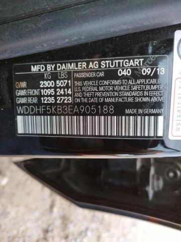 Photo 10 from auction – 2014 MERCEDES-BENZ E 350 with VIN WDDHF5KB3EA905188
