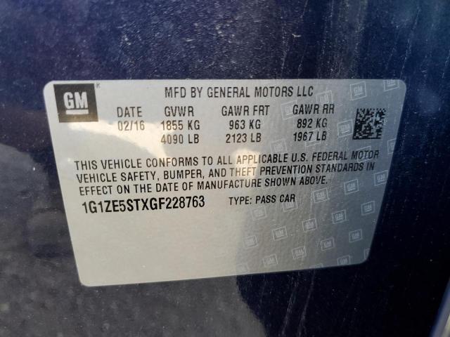 Photo 10 from auction – 2016 CHEVROLET MALIBU LT with VIN 1G1ZE5STXGF228763