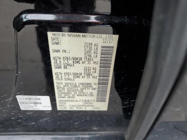 Photo 10 from auction – 2018 NISSAN FRONTIER S with VIN 1N6AD0ER0JN728872