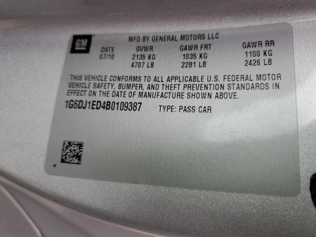 Photo 10 from auction – 2011 CADILLAC CTS PERFOR with VIN 1G6DJ1ED4B0109387