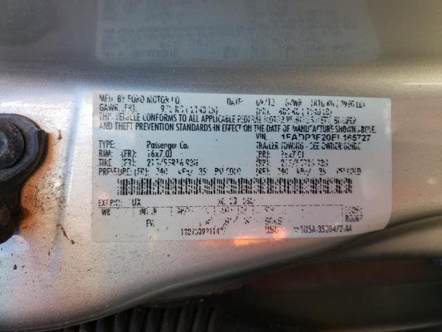 Photo 10 from auction – 2014 FORD FOCUS SE with VIN 1FADP3F20EL165727