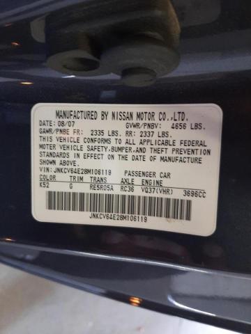 Photo 10 from auction – 2008 INFINITI G37 BASE with VIN JNKCV64E28M106119
