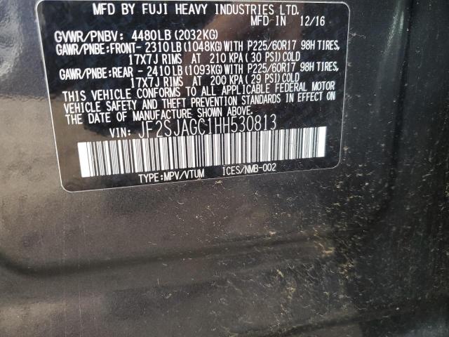 Photo 10 from auction – 2017 SUBARU FORESTER 2 with VIN JF2SJAGC1HH530813