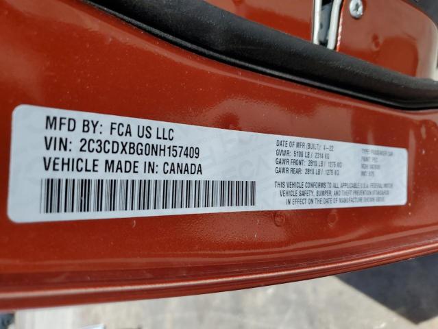 Photo 10 from auction – 2022 DODGE CHARGER SX with VIN 2C3CDXBG0NH157409