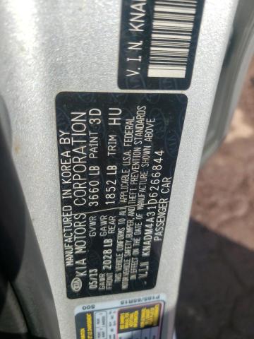 Photo 10 from auction – 2013 KIA RIO LX with VIN KNADM4A31D6266844
