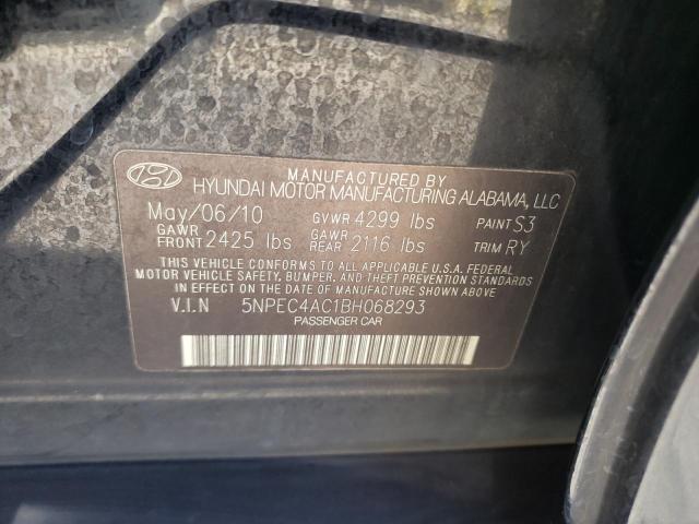 Photo 10 from auction – 2011 HYUNDAI SONATA SE with VIN 5NPEC4AC1BH068293