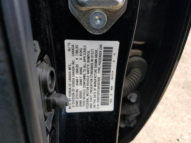 Photo 10 from auction – 2016 HONDA CIVIC LX with VIN 2HGFC2F51GH557930