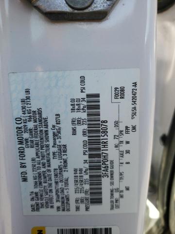Photo 10 from auction – 2017 FORD FUSION SE with VIN 3FA6P0H71HR158078