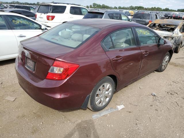 Photo 4 from auction – 2012 HONDA CIVIC LX with VIN 19XFB2F58CE025100