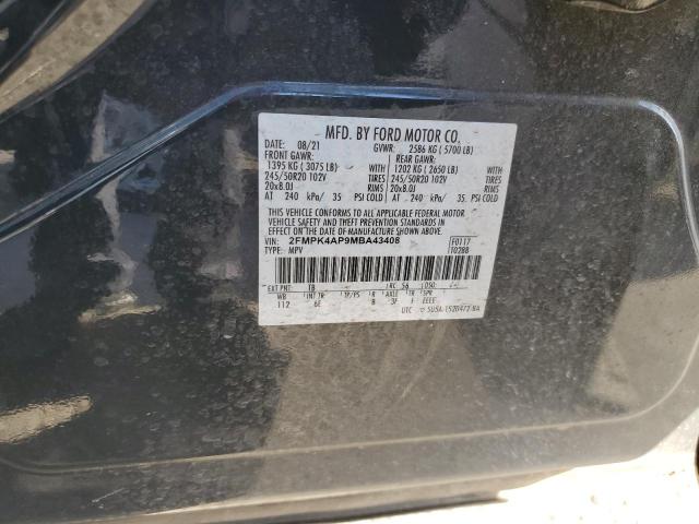 Zdjęcie 10 z aukcji – 2021 FORD EDGE ST z VIN 2FMPK4AP9MBA43408