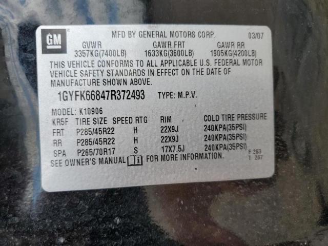 Photo 10 from auction – 2007 CADILLAC ESCALADE E with VIN 1GYFK66847R372493