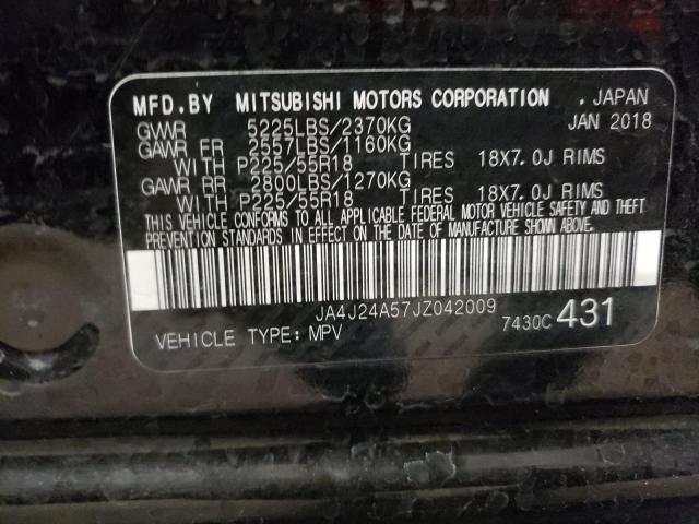 Photo 10 from auction – 2018 MITSUBISHI OUTLANDER with VIN JA4J24A57JZ042009