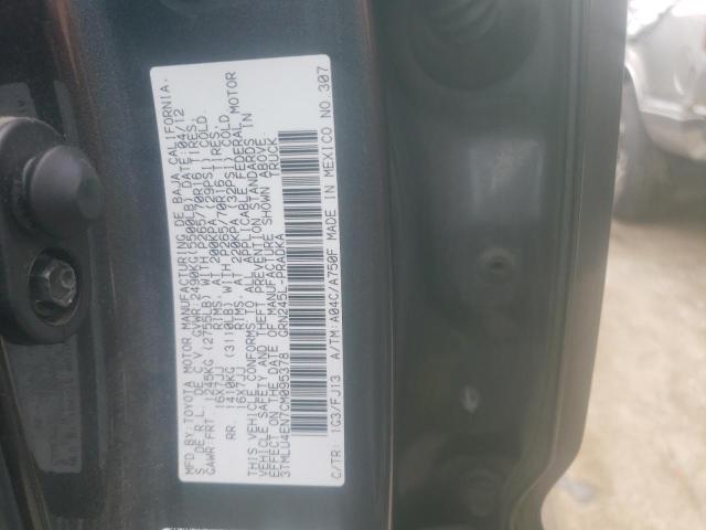 Photo 10 from auction – 2012 TOYOTA TACOMA DOU with VIN 3TMLU4EN7CM095378