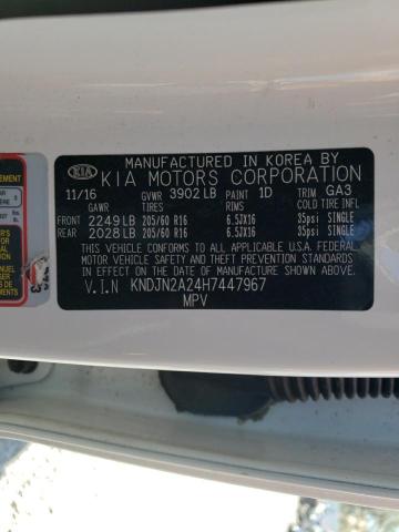 Photo 10 from auction – 2017 KIA SOUL with VIN KNDJN2A24H7447967