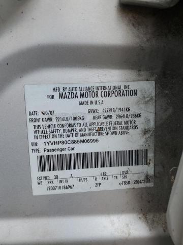 Photo 10 from auction – 2008 MAZDA 6 I with VIN 1YVHP80C885M06995