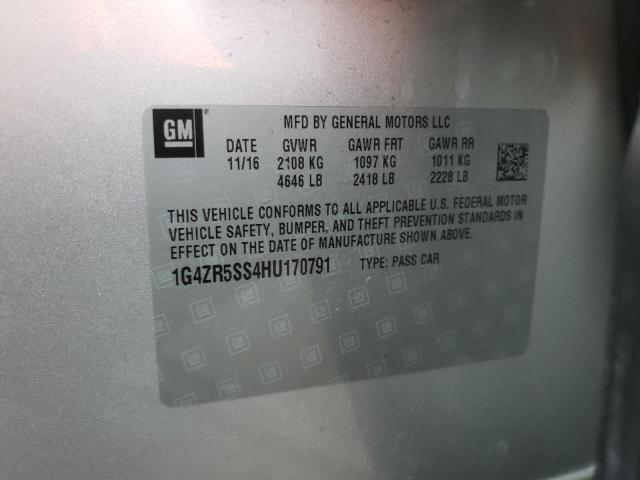 Photo 10 from auction – 2017 BUICK LACROSSE P with VIN 1G4ZR5SS4HU170791
