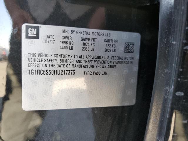 Photo 10 from auction – 2017 CHEVROLET VOLT LT with VIN 1G1RC6S50HU217376