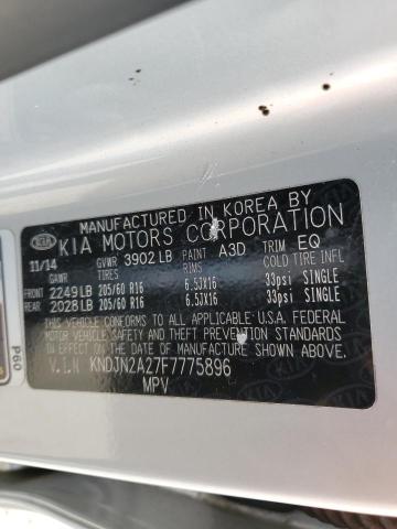 Photo 10 from auction – 2015 KIA SOUL with VIN KNDJN2A27F7775896