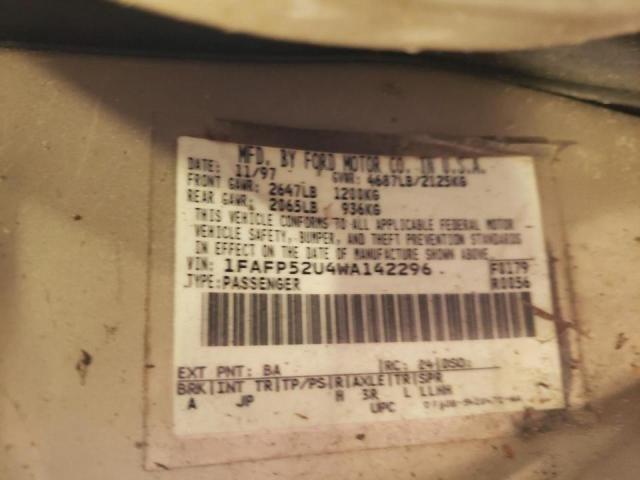 Photo 10 from auction – 1998 FORD TAURUS with VIN 1FAFP52U4WA142296
