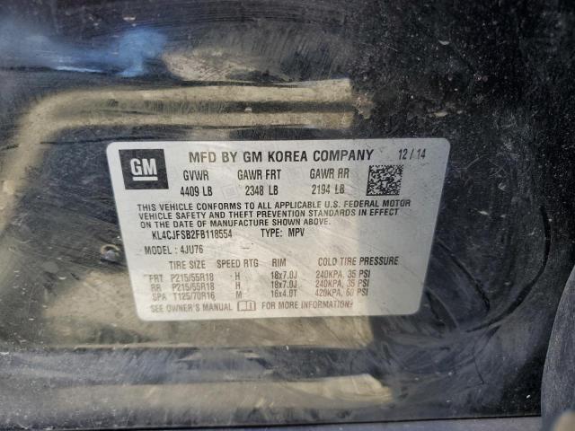 Photo 10 from auction – 2015 BUICK ENCORE CON with VIN KL4CJFSB2FB118554