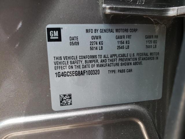 Photo 10 from auction – 2010 BUICK LACROSSE C with VIN 1G4GC5EG8AF100320
