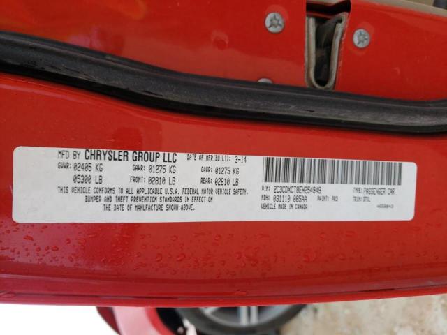 Photo 10 from auction – 2014 DODGE CHARGER R/ with VIN 2C3CDXCT8EH254949
