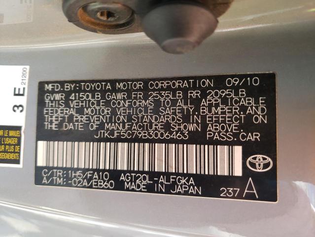 Photo 10 from auction – 2011 SCION TC with VIN JTKJF5C79B3006463