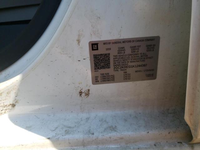 Photo 10 from auction – 2019 CHEVROLET SILVERADO with VIN 2GC2KREG1K1244387