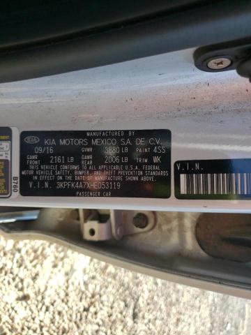 Photo 10 from auction – 2017 KIA FORTE LX with VIN 3KPFK4A7XHE053119