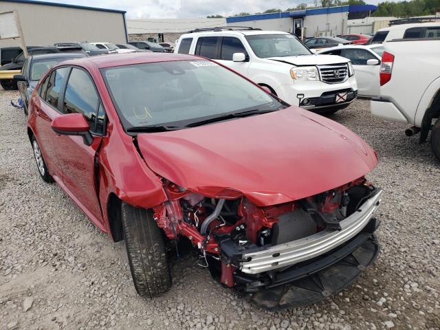 TOYOTA COROLLA LE 2021 with VIN JTDEPMAE0MJ181541 - Photo from auction