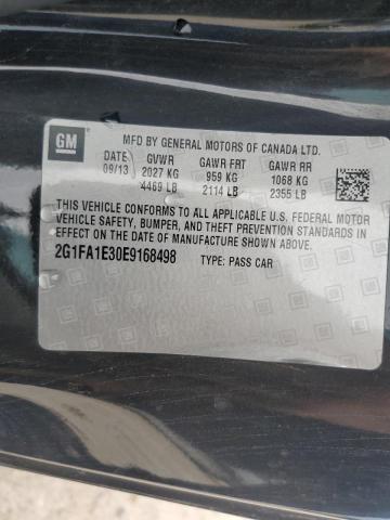 Photo 10 from auction – 2014 CHEVROLET CAMARO LS with VIN 2G1FA1E30E9168498