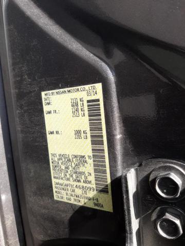 Foto 10 de la subasta – 2014 NISSAN MAXIMA S con VIN 1N4AA5AP7EC468099