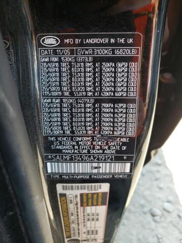 Photo 10 from auction – 2006 LAND ROVER RANGE ROVE with VIN SALMF13496A219121